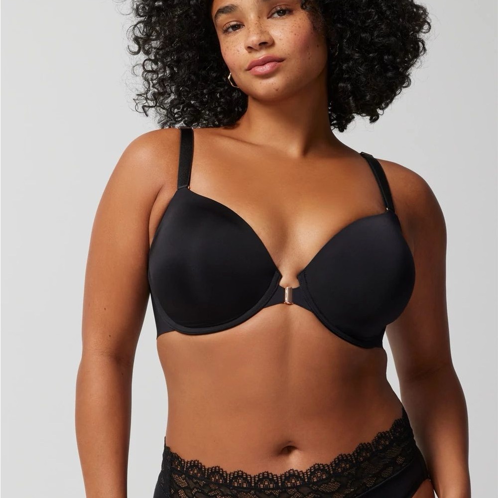 Soma Vanishing 360 Perfect Coverage Front Clasp Women's Bra - Black 38D